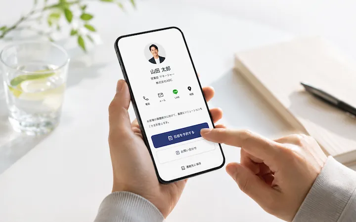 電話、予約、問い合わせのアクション