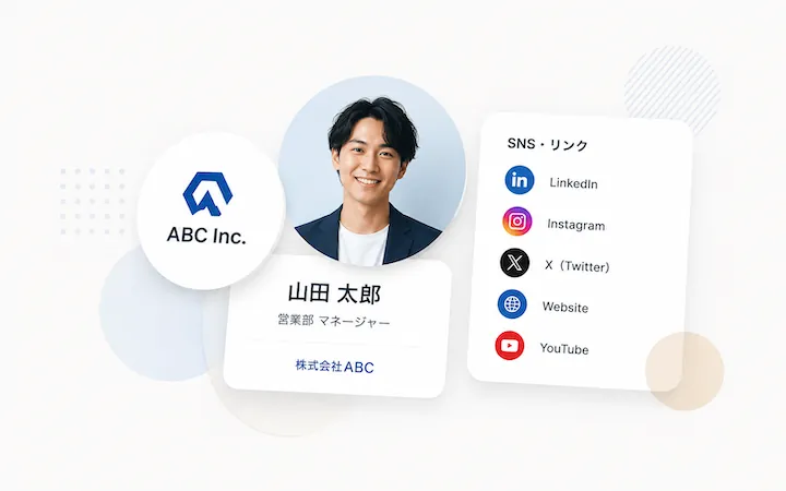 個人と会社の情報、SNS、実績